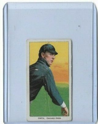 Frank Owen 1909 - 11 T206 Sweet Caporal Vintage Baseball Tobacco Card - Poor