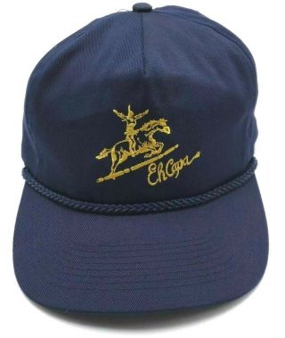Ehcapa Bareback Riders Vintage Blue Adjustable Cap / Hat - Cotton Blend