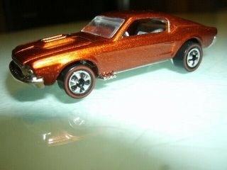 Near Vintage Series Redline Hot Wheel (orange) Custom Mustang W/open Hood