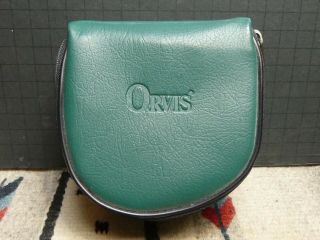 Vintage Orvis Clam Shell Fly Reel Zippered Case Usa Make
