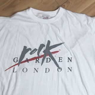 Vintage Rock Garden London T - Shirt 90s Adult Xl/2xl Single Stitch White Crewneck