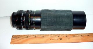 Sears 60 - 300mm F/4.  0 - 5.  6 Macro Zoom Vintage Lens For Canon Mount Multi Coated