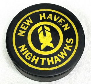 Vintage Ahl Haven Nighthawks Hockey Puck 1970’s
