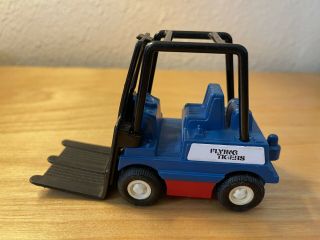 Vintage 70 ' s Tonka Fork Lift Flying Tigers Blue And Red Forklift Truck.  A1 2