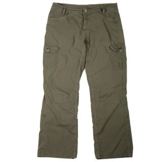 Kuhl Splash Roll Up Hiking Cargo Pants Vintage Patina Dye,  Olive Green Sz 14 Reg