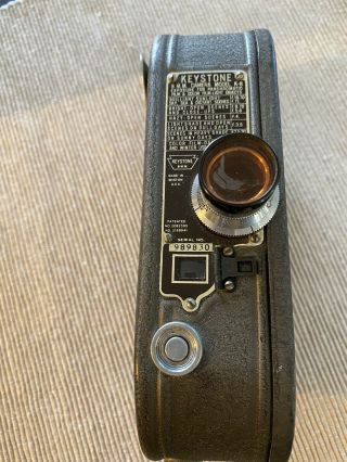 Vintage Keystone 8mm Film Movie Camera Model K - 8 Antique Not