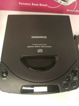 Magnavox Portable CD Player Model AZ - 6840 Portable Car CD Player Vintage 2