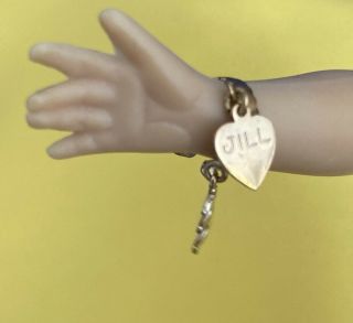 Vogue Jill Doll Charm Bracelet / 3 Charms On Cuff Bracelet Vgc