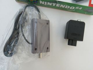 Nintendo 64 box cable adaptor RF Switch Modulator TV vintage connector 2