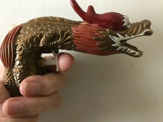 Vintage Dragon Water Squirt Gun,  Made In Hong Kong,  Hard To Find