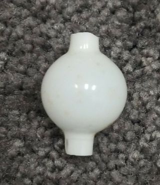 Antique Doll House Miniature Lamp White Glass Globe Shade