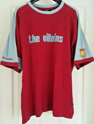Aston Villa Fc Rare Vintage 2000/2001 Football/soccer T - Shirt/jersey - Adult Xl