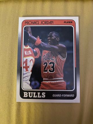 1988 - 1989 Fleer Michael Jordan Chicago Bulls 17 Card