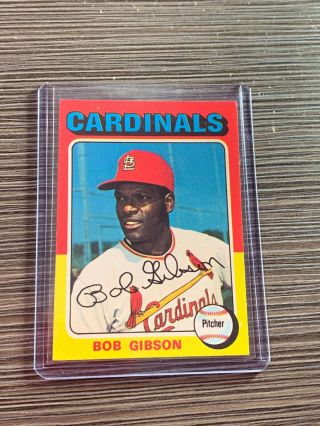 Vintage 1975 Topps Baseball Card Set Break Bob Gibson 150