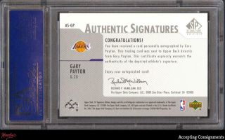 2003 - 04 SP Signature Edition Gary Payton SP AUTO PSA 10 GEM Lakers 2