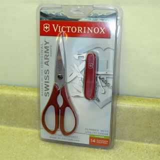 Vintage Victorinox Utility Shear,  14 Function Climber Multi Tool / Knife Package