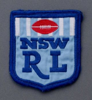 South Wales Rugby League Nswrl 1980s Vintage Jersey Patch Badge
