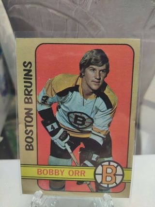 1972 - 73 Topps Bobby Orr Boston Bruins 100 Great Card Of Hockey Legend.  Hof