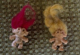 Vintage S.  H.  E.  Troll Pencil Toppers 1964