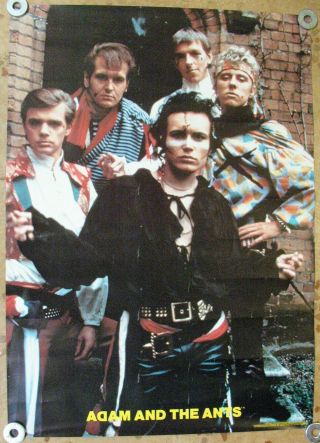 Adam And The Ants Vintage Poster 1981 20x28 Wave Retro