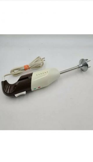 Vintage 2 Speed Hand Mixer Blender Immersion Wand Type E23 Made In Italy