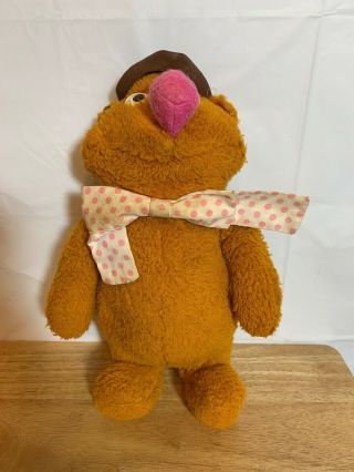 Vintage Fozzie Bear 1976 851 Jim Henson Muppets Fisher Price Plush Medium