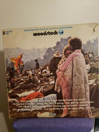 Woodstock Album Vinyl Record Lp 12 " Vintage Collectable 3 Record Set