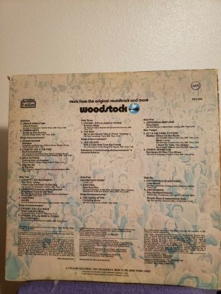 Woodstock Album Vinyl Record LP 12 