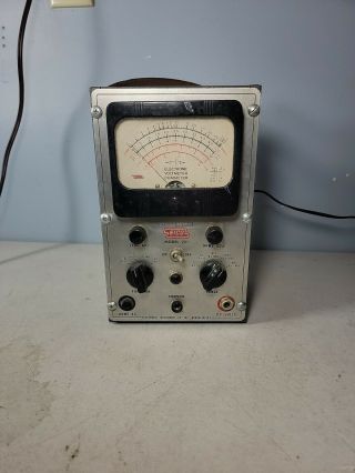 Vintage Electronic Voltmeter Ohmmeter Eico Model 221 Made In Brooklyn York
