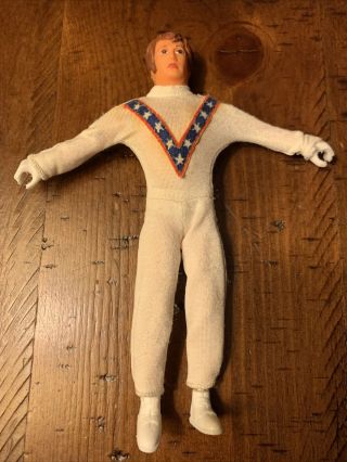 Vintage 1974 Ideal Toys Evel Knievel Action Figure 6”
