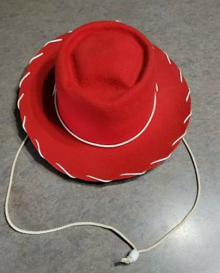 Vintage Red Lhc Brands Half Pint Cowgirl Cowboy Hat 100 Wool Toy Story Woody