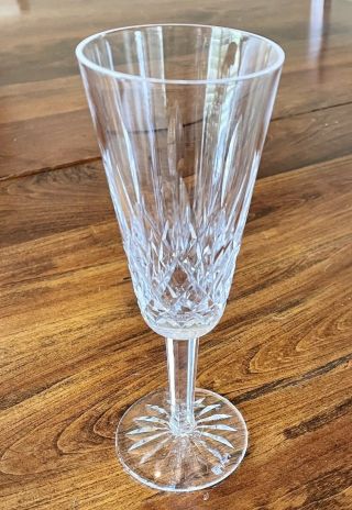 Vintage Waterford Lismore Cut Crystal Glass Champagne Flute 7.  3