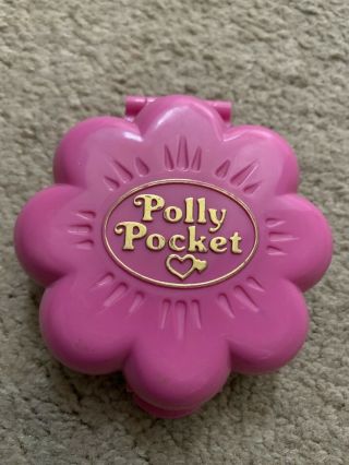 Vintage 1990 Bluebird Polly Pocket Garden Surprise Compact And One Figure