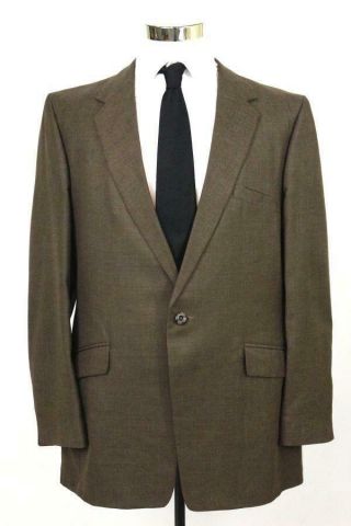 Vintage 60s 70s Mens Brown Ratner Blazer Jacket Sport Coat Retro Wool 42 L