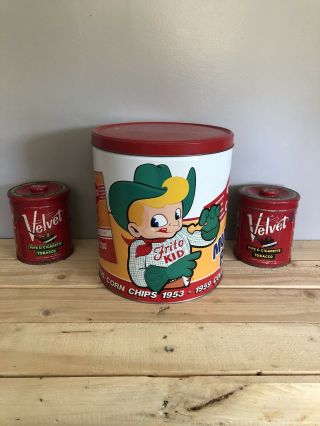 3 Vintage Collectable Advertising Tin Cans