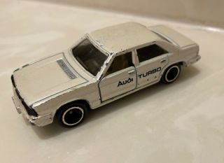 Rare Tomica Audi 5000 Turbo White Doors Open Vintage Japan Tomy 1/65