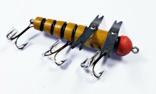Tough Odon Bait Co Dragonfly Lure Red Head Bumblebee Color 3 Hooks