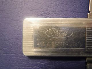 Vintage Ford Motor Company Money Clip/dual Blades/file By Imperial Made In Usa