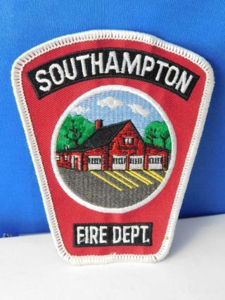 Southampton Fire Department Vintage Patch Crest Badge Ontario Canada Collector