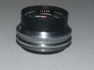 Vintage Wollensak Velostigmat 6 3/8 " Focus F4.  5 Enlarging Lens