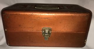 Vintage J.  C.  Higgins Sears & Roebuck Co.  2 Tray Tackle Box Made In Usa.