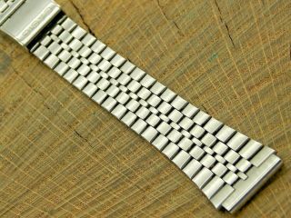 Casio Pre - Owned Vintage Watch Band Stainless Steel Sliding Clasp 18mm Bracelet