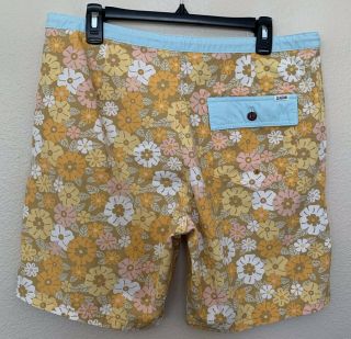 Katin Vintage Style Floral Men’s Board shorts - Size 34 3