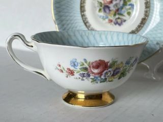 Vintage Royal Grafton Fine Bone China Footed Teacup & Saucer England 8288