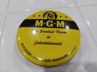 Vtg Mgm Records Loews Inc Round Advertising Record Duster Cleaner