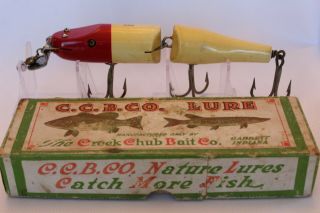 Vintage Fishing Lure Creek Chub Jointed Husky Pikie Minnow 3002 W/box - 7 Inch