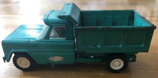 Vintage Structo Hom - Pah Trucks Dump Truck Green Aqua Pressed Steel Rolls Good