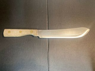 Vintage Old Homestead Butcher Knife Stainless 8” Blade Japan Cutlery