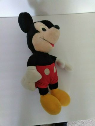 Vintage Hasbro Softies Disney Mickey Mouse Stuffed Plush Toy