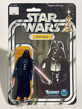 Vintage Recarded Star Wars Darth Vader 12 Back Figure With Saber